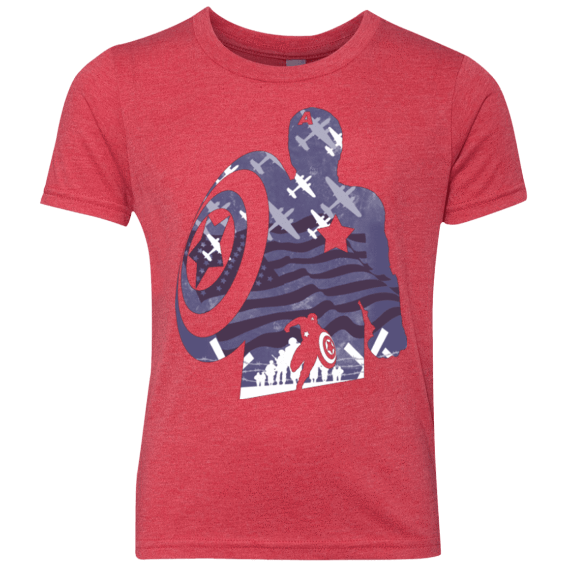 T-Shirts Vintage Red / YXS The Soldier Youth Triblend T-Shirt