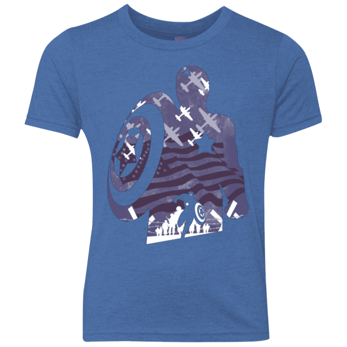 T-Shirts Vintage Royal / YXS The Soldier Youth Triblend T-Shirt