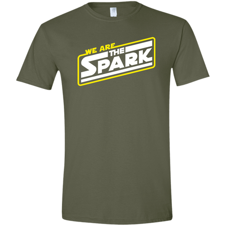 T-Shirts Military Green / S The Spark Men's Semi-Fitted Softstyle