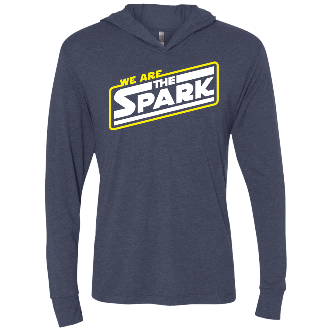 T-Shirts Vintage Navy / X-Small The Spark Triblend Long Sleeve Hoodie Tee