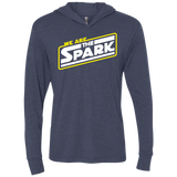 T-Shirts Vintage Navy / X-Small The Spark Triblend Long Sleeve Hoodie Tee