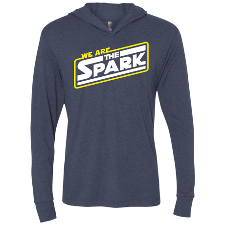 T-Shirts Vintage Navy / X-Small The Spark Triblend Long Sleeve Hoodie Tee