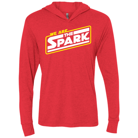 T-Shirts Vintage Red / X-Small The Spark Triblend Long Sleeve Hoodie Tee