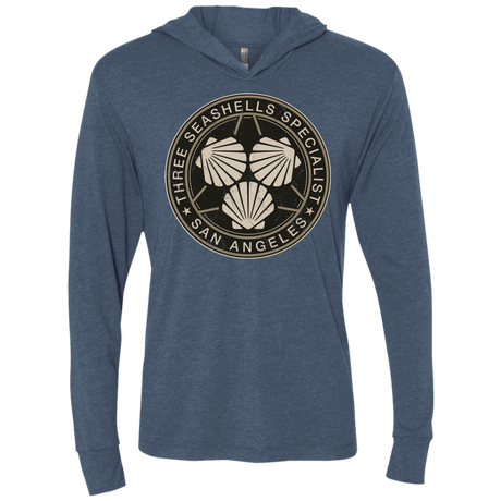 T-Shirts Indigo / X-Small The Specialist Triblend Long Sleeve Hoodie Tee