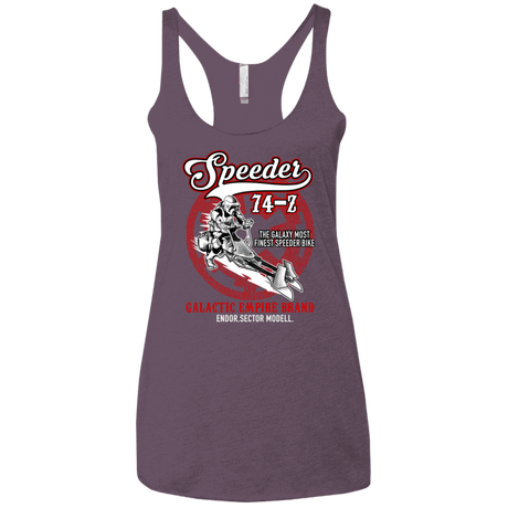 T-Shirts Vintage Purple / X-Small The Speeder Women's Triblend Racerback Tank