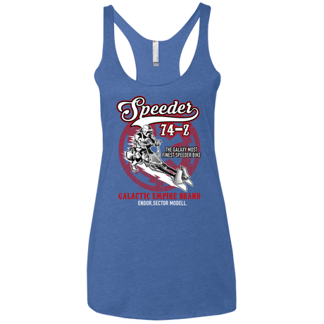 T-Shirts Vintage Royal / X-Small The Speeder Women's Triblend Racerback Tank