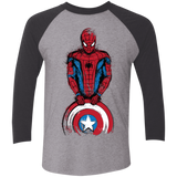 T-Shirts Premium Heather/ Vintage Black / X-Small The Spider is Coming Men's Triblend 3/4 Sleeve