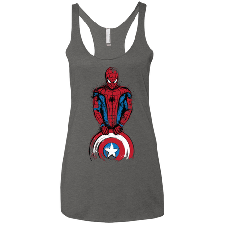 T-Shirts Premium Heather / X-Small The Spider is Coming Women's Triblend Racerback Tank