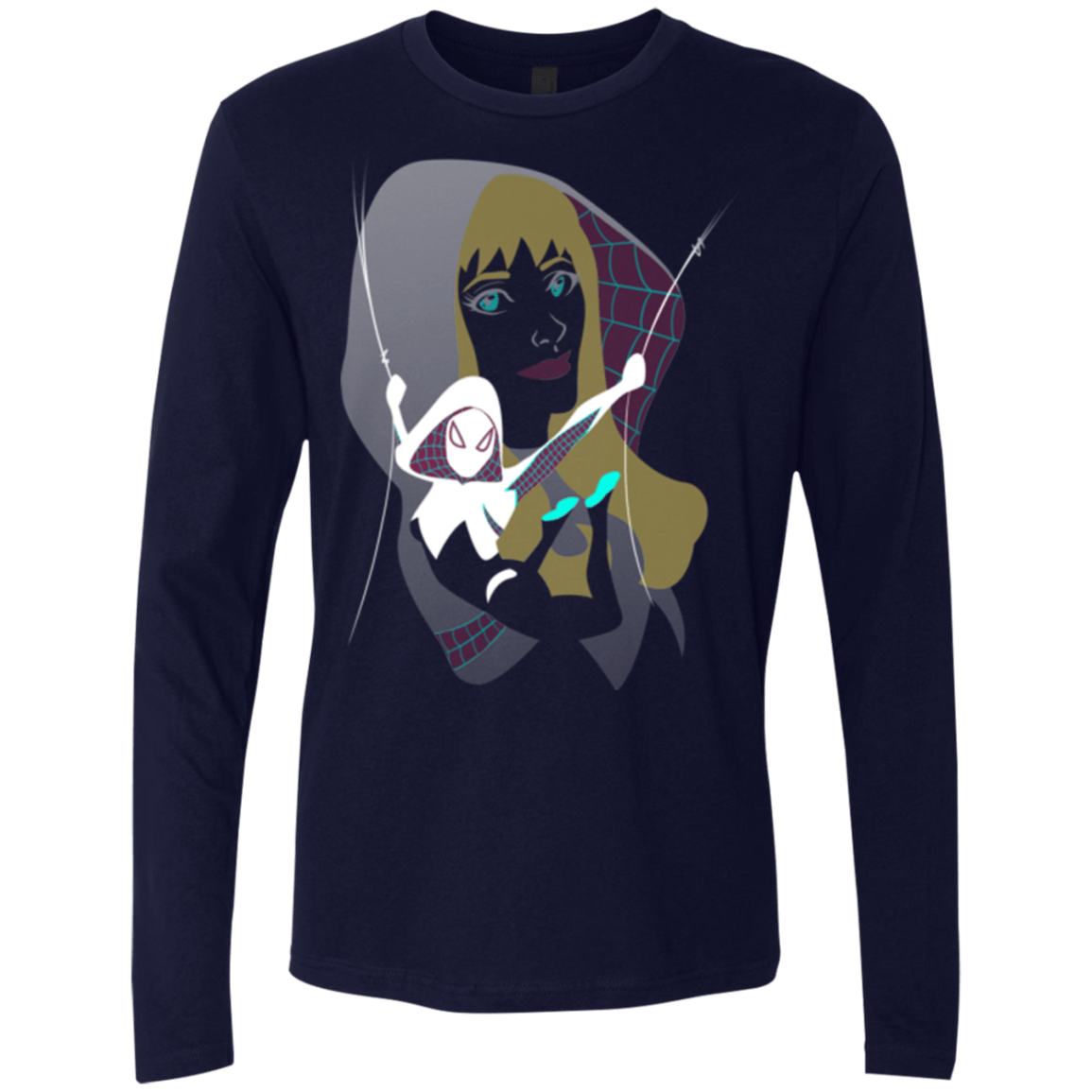 T-Shirts Midnight Navy / Small The Spider Men's Premium Long Sleeve