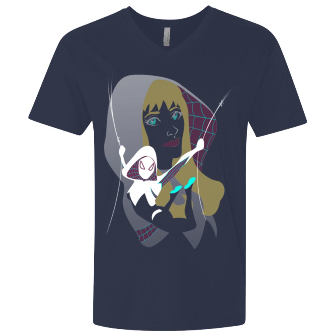 T-Shirts Midnight Navy / X-Small The Spider Men's Premium V-Neck