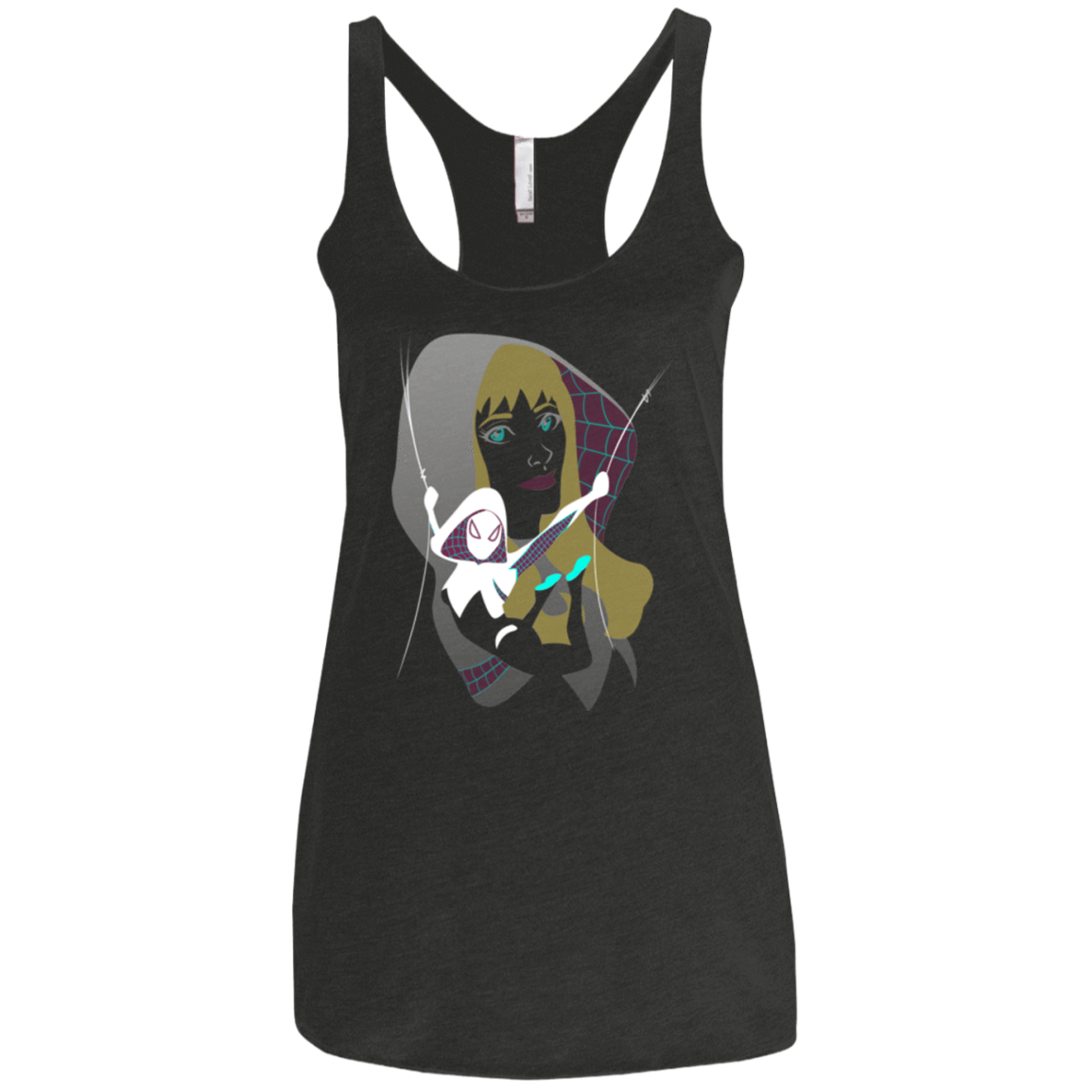 T-Shirts Vintage Black / X-Small The Spider Women's Triblend Racerback Tank