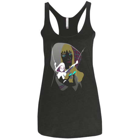 T-Shirts Vintage Black / X-Small The Spider Women's Triblend Racerback Tank