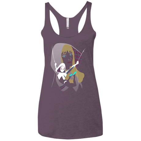 T-Shirts Vintage Purple / X-Small The Spider Women's Triblend Racerback Tank