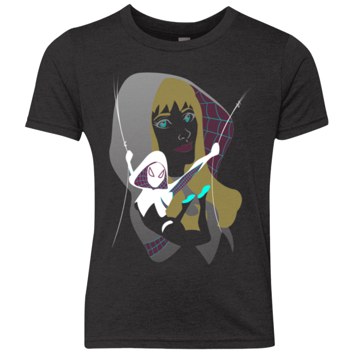 T-Shirts Vintage Black / YXS The Spider Youth Triblend T-Shirt