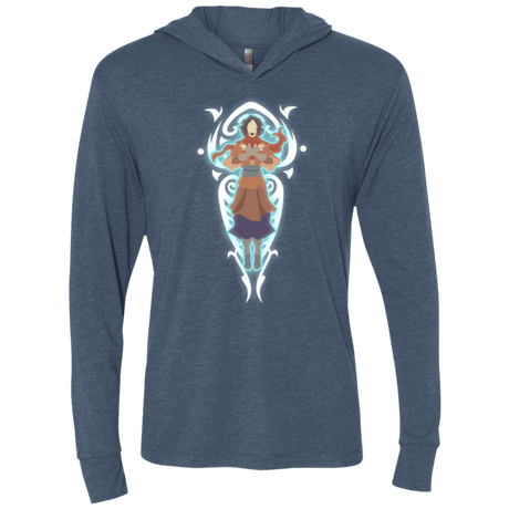 T-Shirts Indigo / X-Small The Spirit of the Avatar Triblend Long Sleeve Hoodie Tee