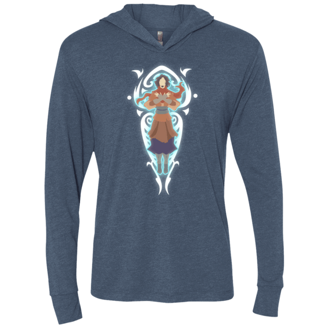 T-Shirts Indigo / X-Small The Spirit of the Avatar Triblend Long Sleeve Hoodie Tee