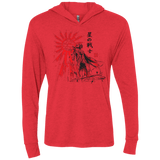 The Star Warrior Triblend Long Sleeve Hoodie Tee