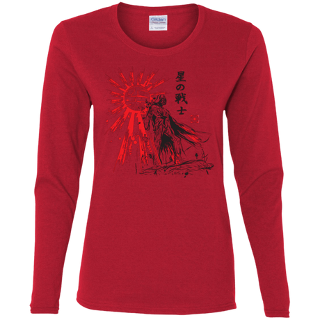 T-Shirts Red / S The Star Warrior Women's Long Sleeve T-Shirt