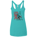 T-Shirts Tahiti Blue / X-Small The Star Warrior Women's Triblend Racerback Tank