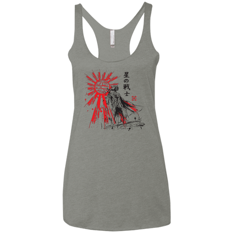 T-Shirts Venetian Grey / X-Small The Star Warrior Women's Triblend Racerback Tank