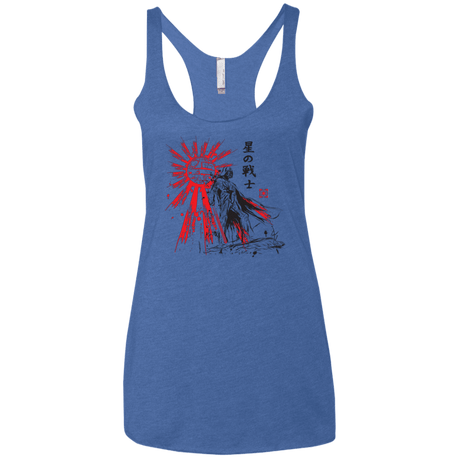 T-Shirts Vintage Royal / X-Small The Star Warrior Women's Triblend Racerback Tank