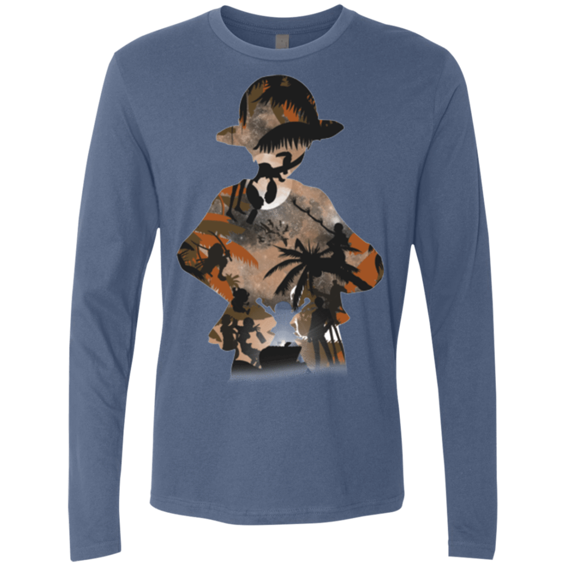 T-Shirts Indigo / Small The Straw Hat Crew Men's Premium Long Sleeve