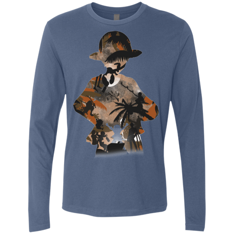 T-Shirts Indigo / Small The Straw Hat Crew Men's Premium Long Sleeve