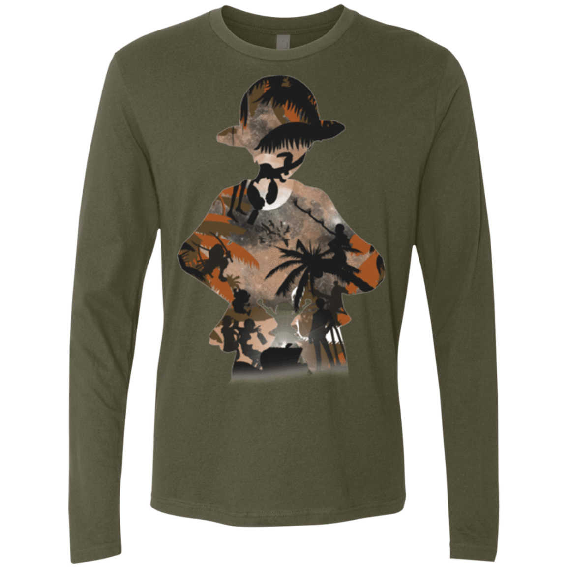 T-Shirts Military Green / Small The Straw Hat Crew Men's Premium Long Sleeve