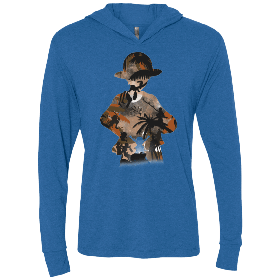 T-Shirts Vintage Royal / X-Small The Straw Hat Crew Triblend Long Sleeve Hoodie Tee