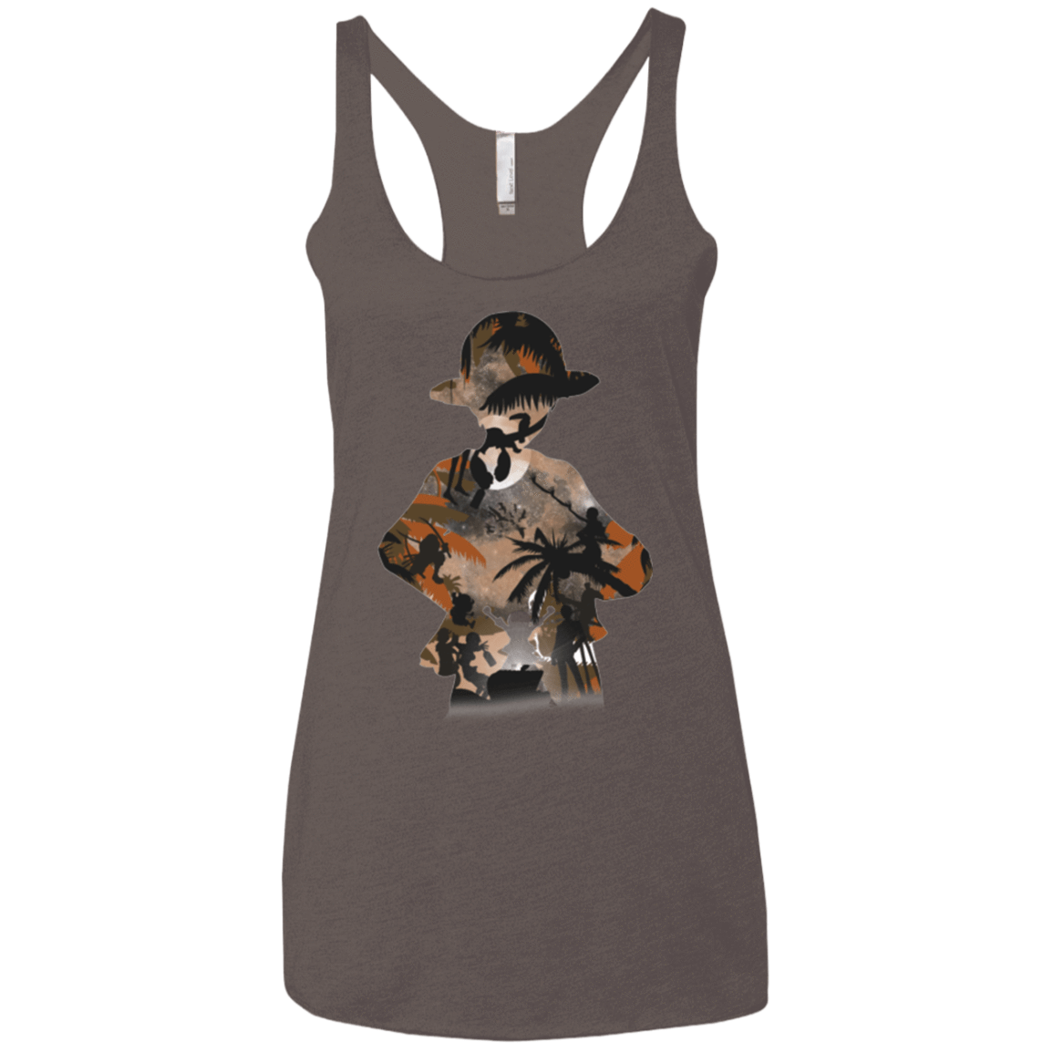 T-Shirts Macchiato / X-Small The Straw Hat Crew Women's Triblend Racerback Tank