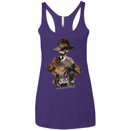 T-Shirts Purple / X-Small The Straw Hat Crew Women's Triblend Racerback Tank