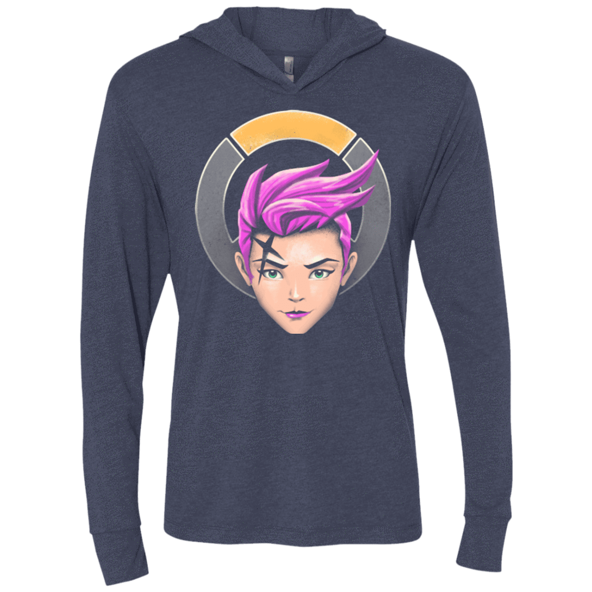 The Strong Woman Triblend Long Sleeve Hoodie Tee