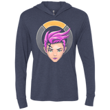 The Strong Woman Triblend Long Sleeve Hoodie Tee