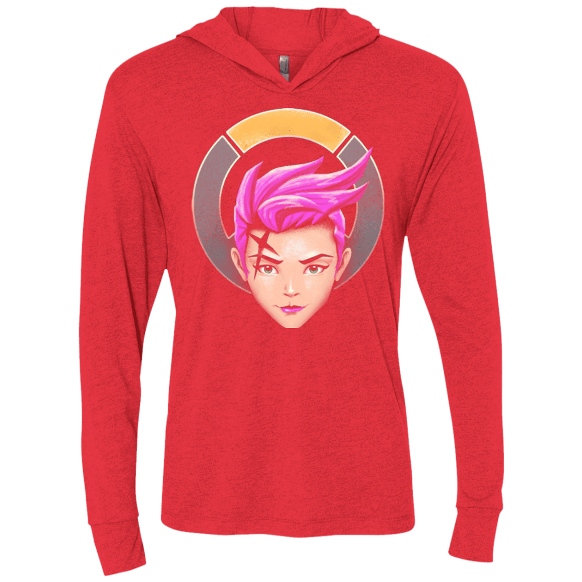 The Strong Woman Triblend Long Sleeve Hoodie Tee
