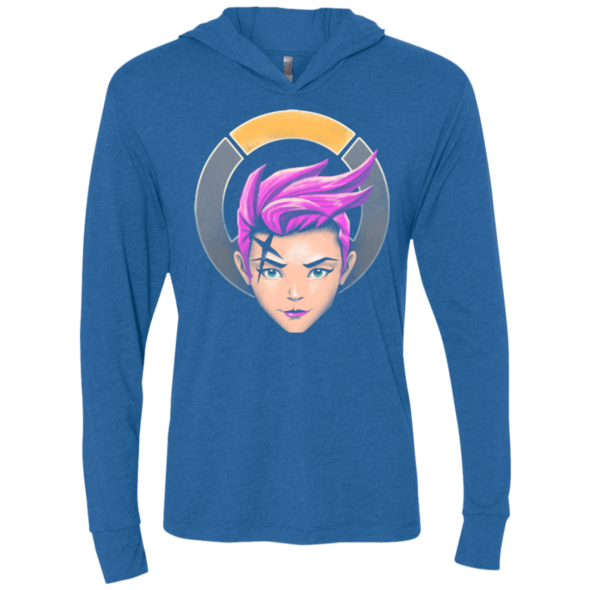 The Strong Woman Triblend Long Sleeve Hoodie Tee