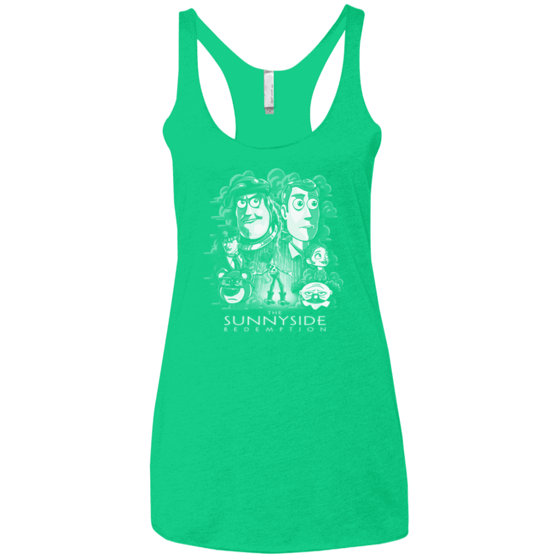 T-Shirts Envy / X-Small The Sunnyside Redemption Women's Triblend Racerback Tank