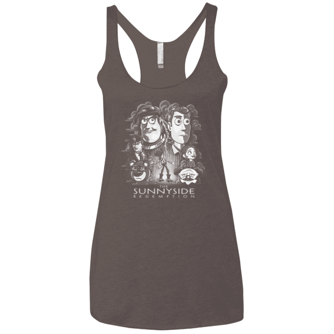 T-Shirts Macchiato / X-Small The Sunnyside Redemption Women's Triblend Racerback Tank