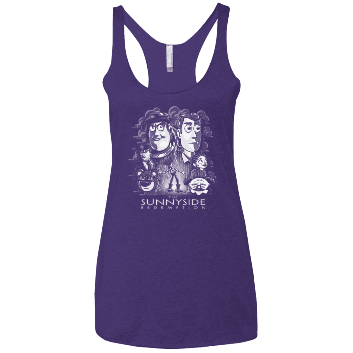 T-Shirts Purple / X-Small The Sunnyside Redemption Women's Triblend Racerback Tank