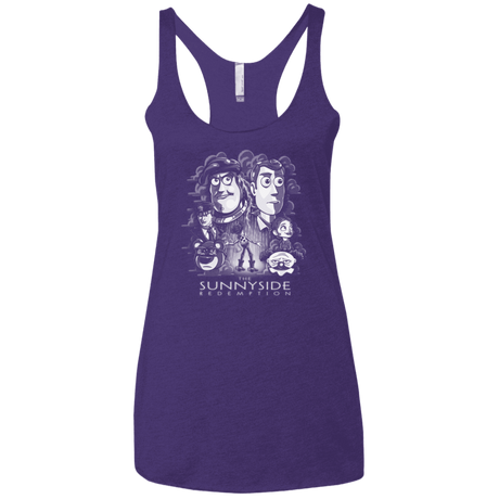 T-Shirts Purple / X-Small The Sunnyside Redemption Women's Triblend Racerback Tank