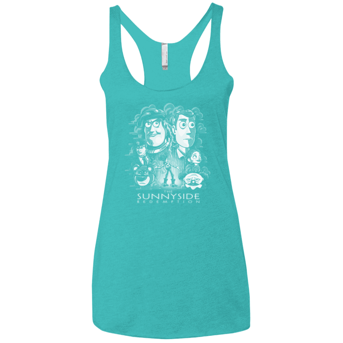 T-Shirts Tahiti Blue / X-Small The Sunnyside Redemption Women's Triblend Racerback Tank
