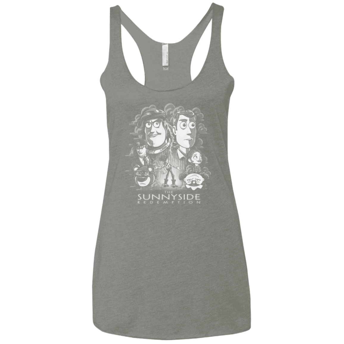 T-Shirts Venetian Grey / X-Small The Sunnyside Redemption Women's Triblend Racerback Tank