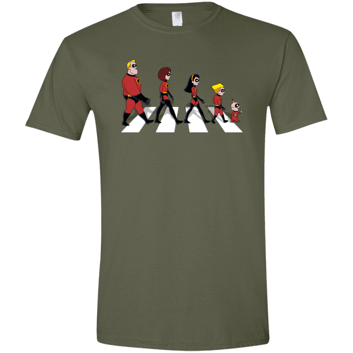 T-Shirts Military Green / S The Supers Men's Semi-Fitted Softstyle