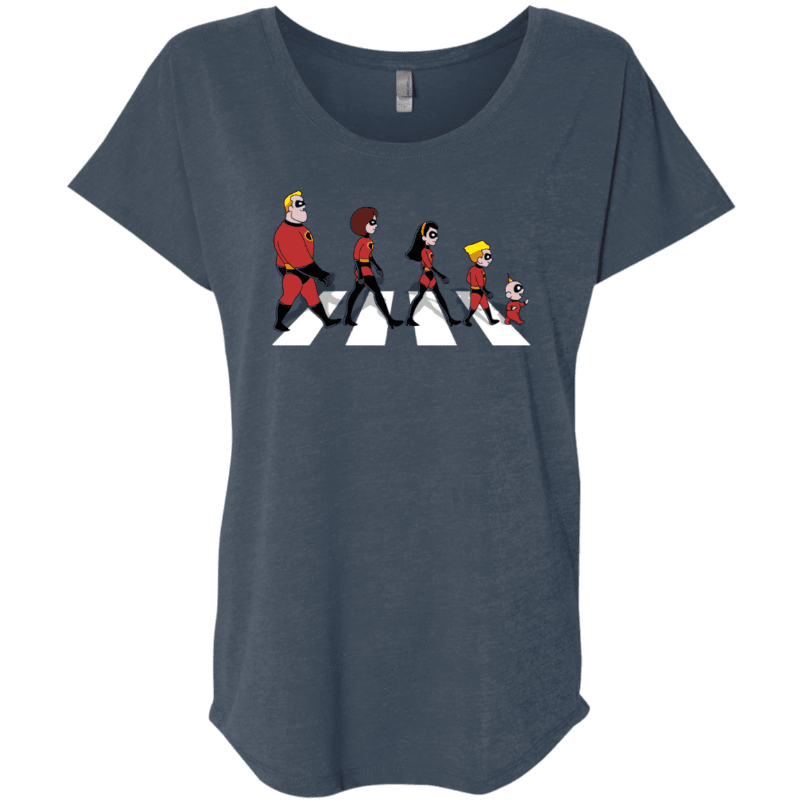 T-Shirts Indigo / X-Small The Supers Triblend Dolman Sleeve