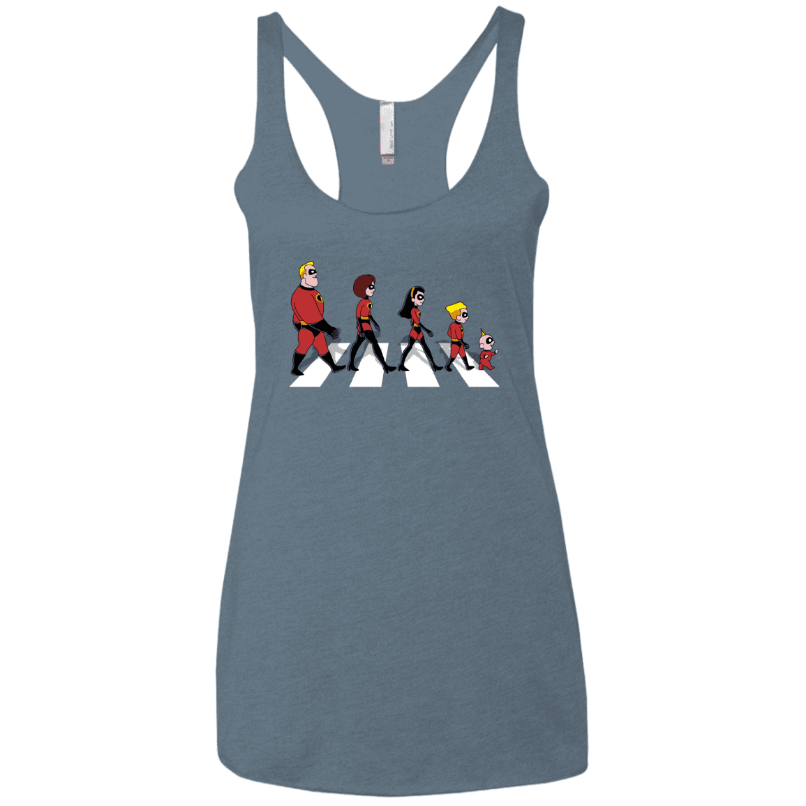 T-Shirts Indigo / X-Small The Supers Women's Triblend Racerback Tank