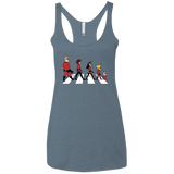 T-Shirts Indigo / X-Small The Supers Women's Triblend Racerback Tank