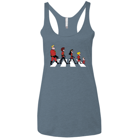 T-Shirts Indigo / X-Small The Supers Women's Triblend Racerback Tank