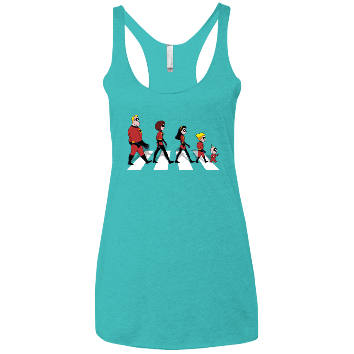T-Shirts Tahiti Blue / X-Small The Supers Women's Triblend Racerback Tank