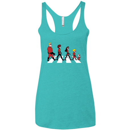T-Shirts Tahiti Blue / X-Small The Supers Women's Triblend Racerback Tank