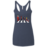 T-Shirts Vintage Navy / X-Small The Supers Women's Triblend Racerback Tank