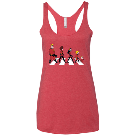 T-Shirts Vintage Red / X-Small The Supers Women's Triblend Racerback Tank